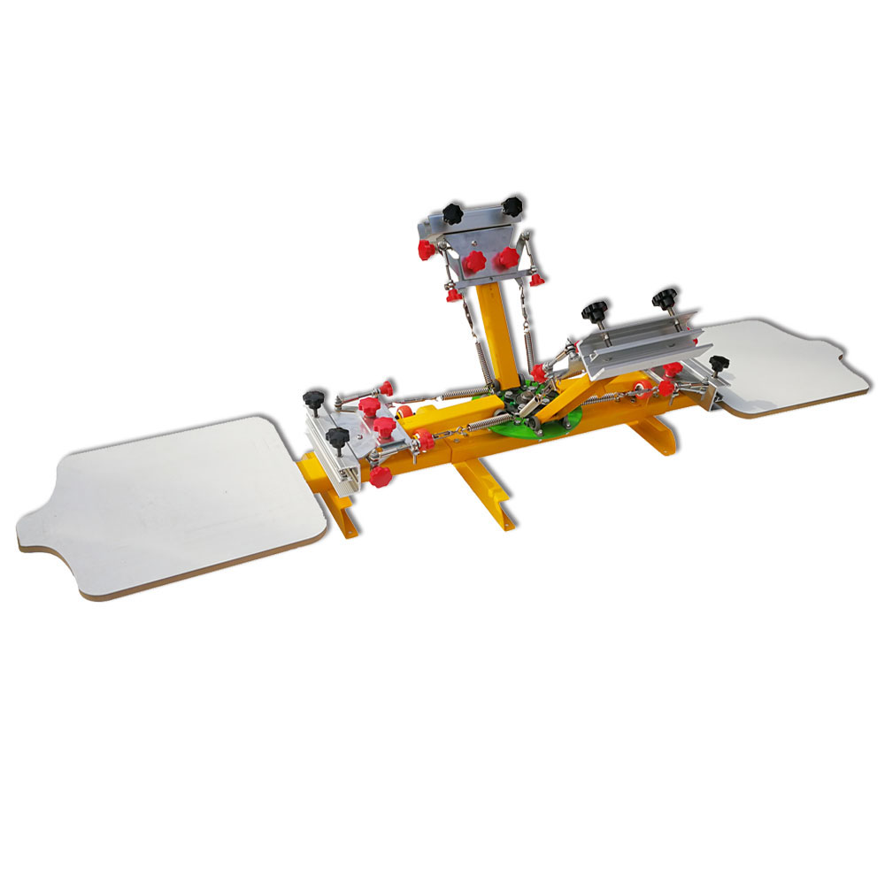 4 Color 2 Station Screen Printing Machine with Micro Registration